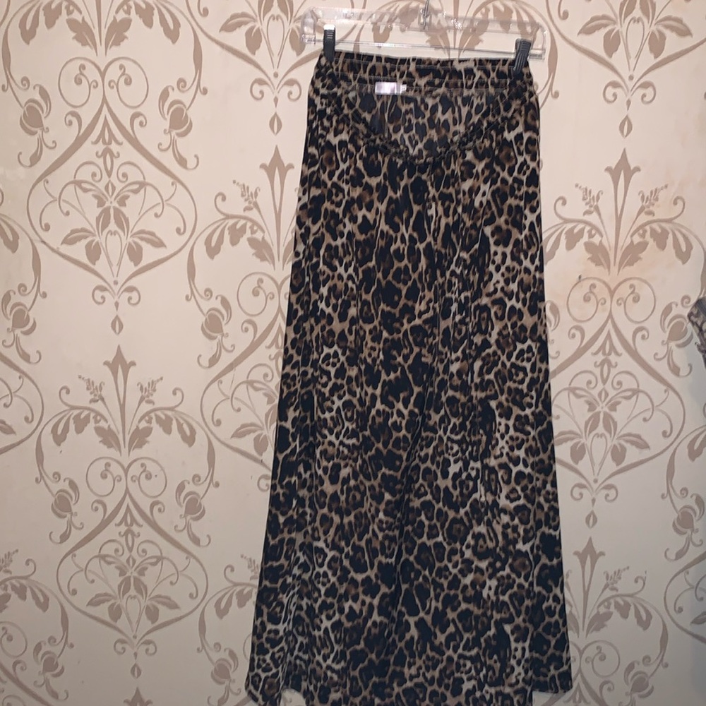 Leopard maxi skirt